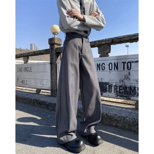2026春季新款设计感高级宽松弯刀休闲西裤B315-K25670-特p45控88图片