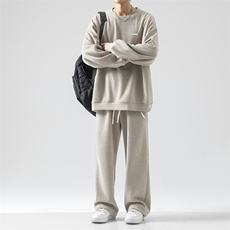 美式高街时尚休闲套装重磅条绒两件套TZ815-特批98，男装休闲套装，星座718