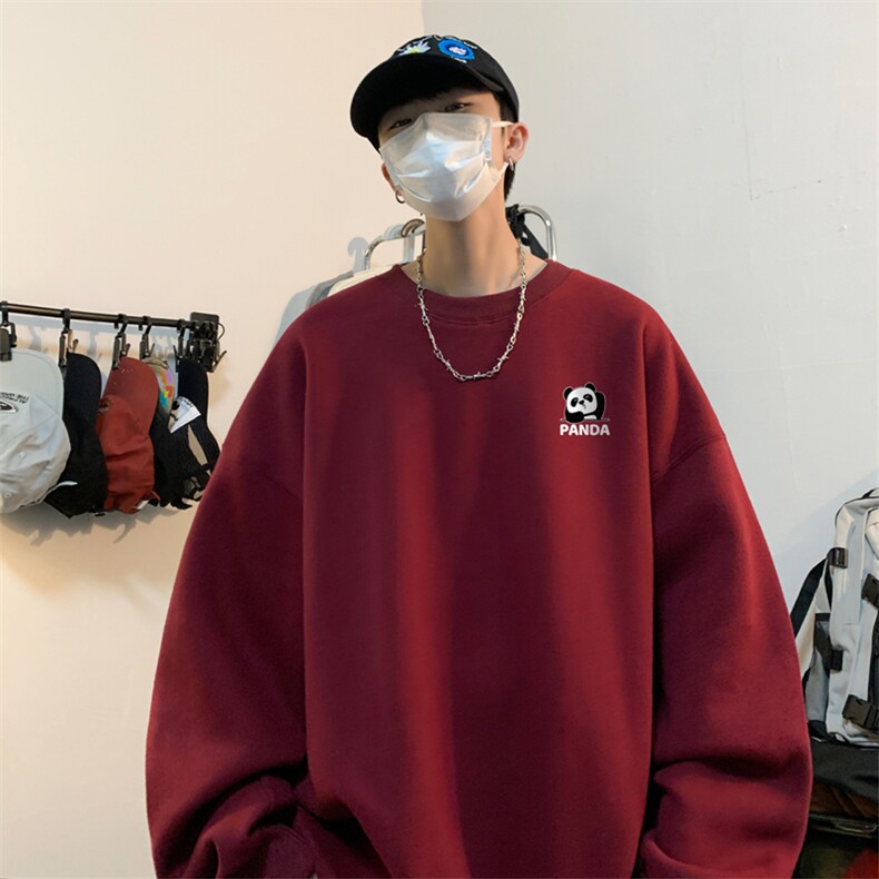 ！圆领卫衣男装港风长袖T恤男外套男WY178-P28,男装卫衣,电商B367