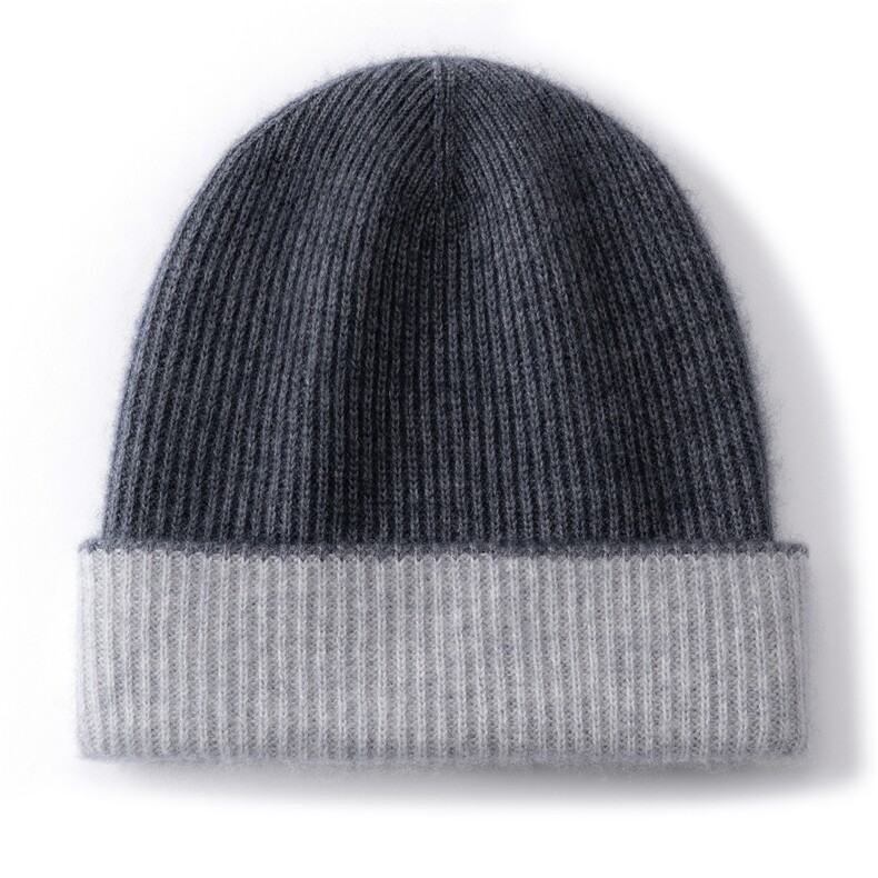 2025年秋季时尚百搭通勤简约休闲双层色帽，帽子，蒙娇羊绒