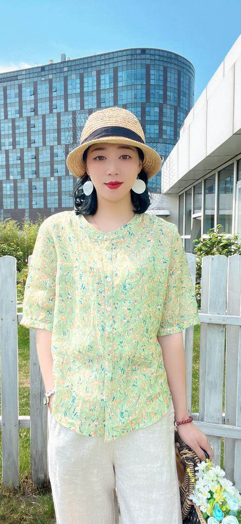 纯苎连衣裙小衫裤子裙子衬衣 时尚风 风淑女风休闲风，女装连衣裙，川哲