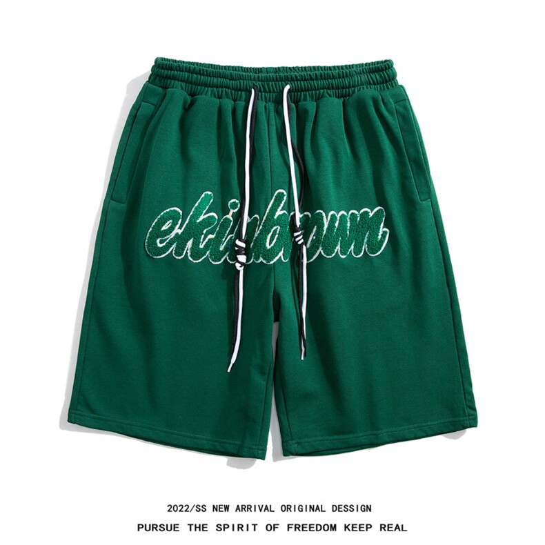 1白底短裤男大码M-5XL中性风男士中裤男潮流五分裤DK7713P37控49，男装休闲裤，星座226-2