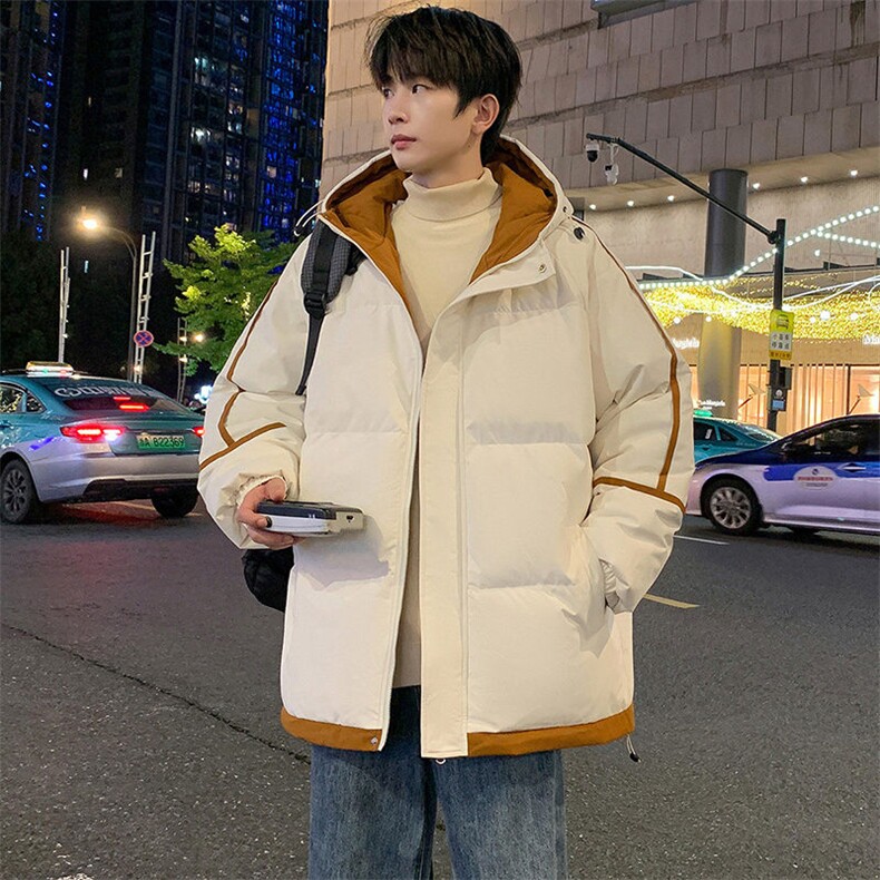 中性风棉衣男二开宽松连帽防风防水加厚棉袄DSA157B-M8871-特P80,男装棉衣,电商A157B