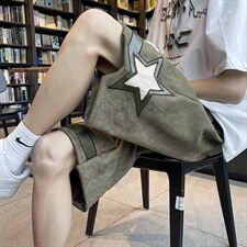 高街ins裤子休闲短裤男潮牌街头宽松百搭潮流五分运动裤D660-P33，男装休闲裤，星座1008