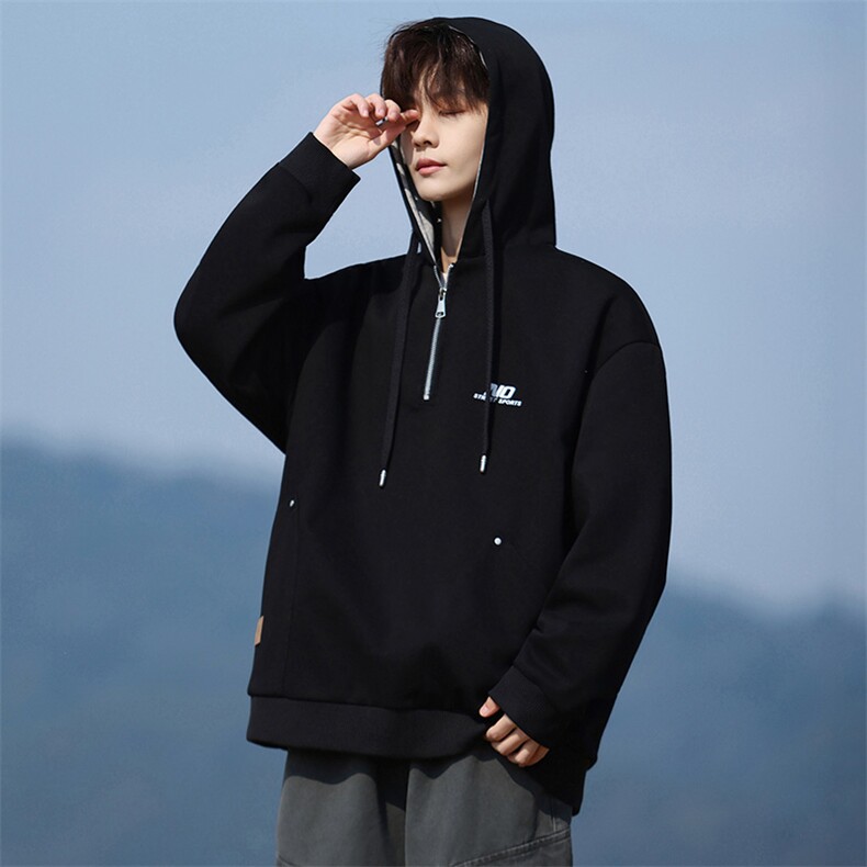 85812-P58M-8XL2026春季新款大码连帽套头卫衣，男装卫衣，星座109