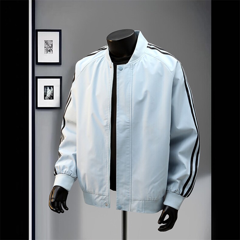 特批50新品飞行夹克三条杠外套多色男女同款夹克外套5802，男装夹克，电商A128