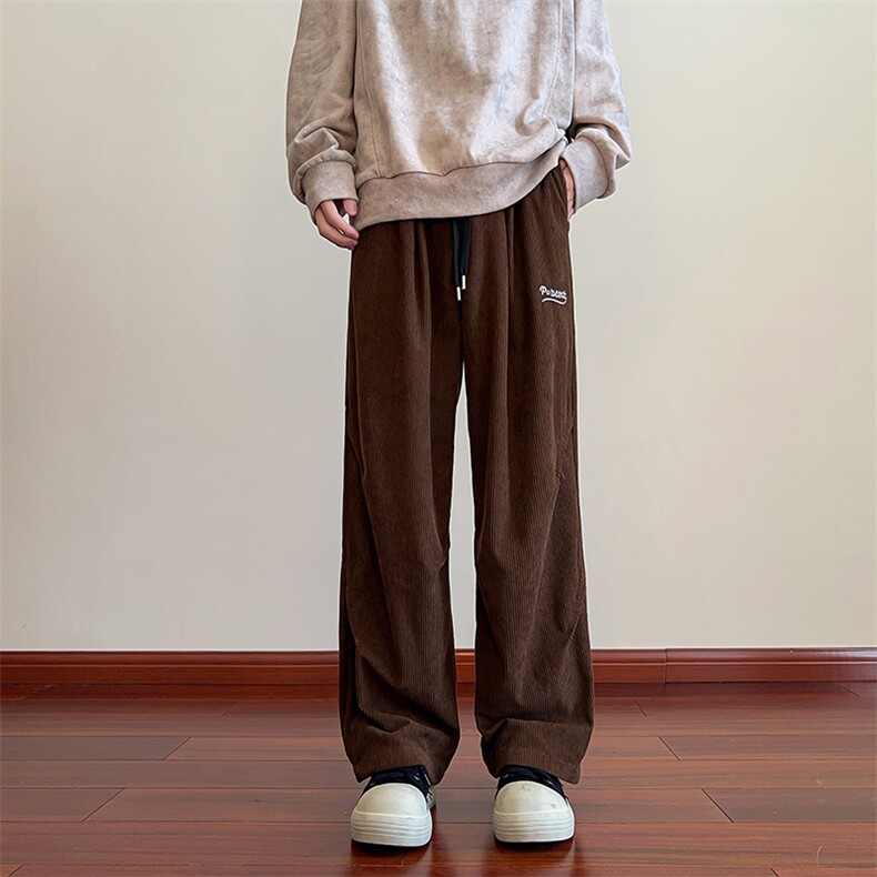 秋冬款高克重灯芯绒裤男休闲裤阔腿裤K9075-特P36现货,男装休闲裤,星座810(原QT5070)