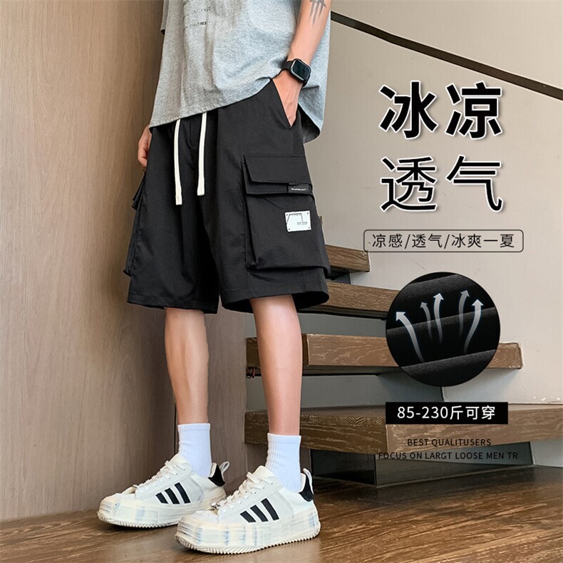 夏季大口袋工装裤男款式直筒五分短裤休闲裤217-2-K196-特P35,男装牛仔裤,星座217-2