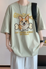 已注册/夏季内景重磅美式宽松短袖T恤男潮百搭打底衫DT00595/P25，男装T恤，电商B316