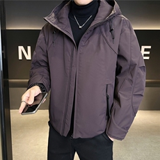 新标90绒工装男士羽绒服冬季2025新款连帽外套A313-8893-P295，男装羽绒服，电商A313