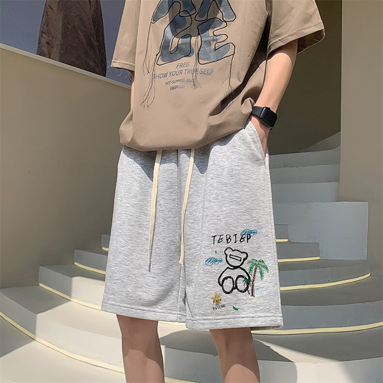 直播抖音得物品质男运动中裤五分短裤K0502P28控39,男装牛仔裤,电商C408(原B339-1)