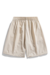 夏季五分裤宽松舒适百搭休闲港风休闲裤男运动美式速干男潮牌短裤图片