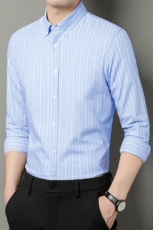 DN9203男式2023年春季新款长袖衬衫男装商务时尚休闲衬衣P65，男装衬衫，电商B360