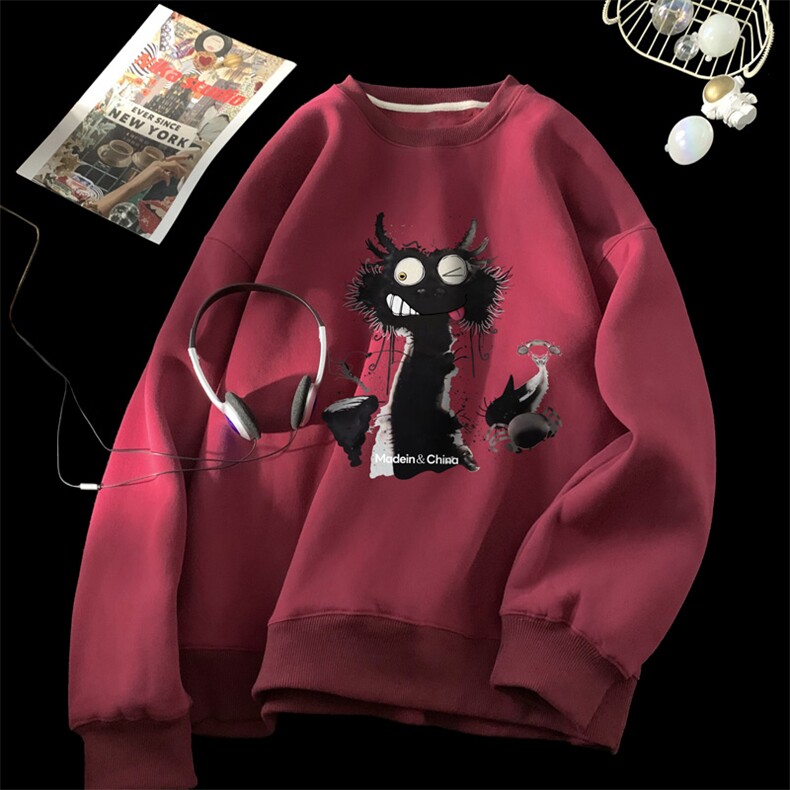 ！圆领卫衣男装港风长袖t恤男外套男WY521-特P23，男装T恤，电商B371