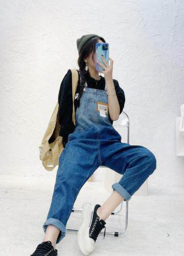 秋款背带裤，其它，玫瑰共和国