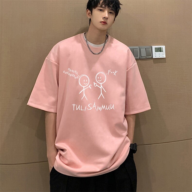 麂皮绒短袖t恤男大码半袖男JD82302-P25,男装T恤,电商A040