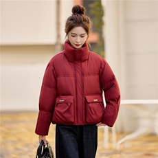 2025冬装新款时尚立领羽绒服，女装羽绒服，鑫鑫格