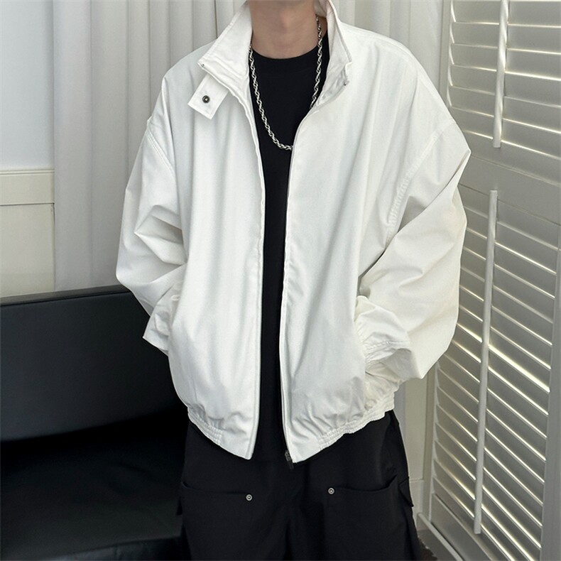 秋季新款现货短款夹克外套男宽松休闲立领上衣A351-AJ2598-P125图片