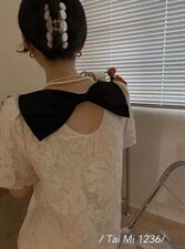 2022夏装蝴蝶结连衣裙，女装连衣裙，泰靡(1F)