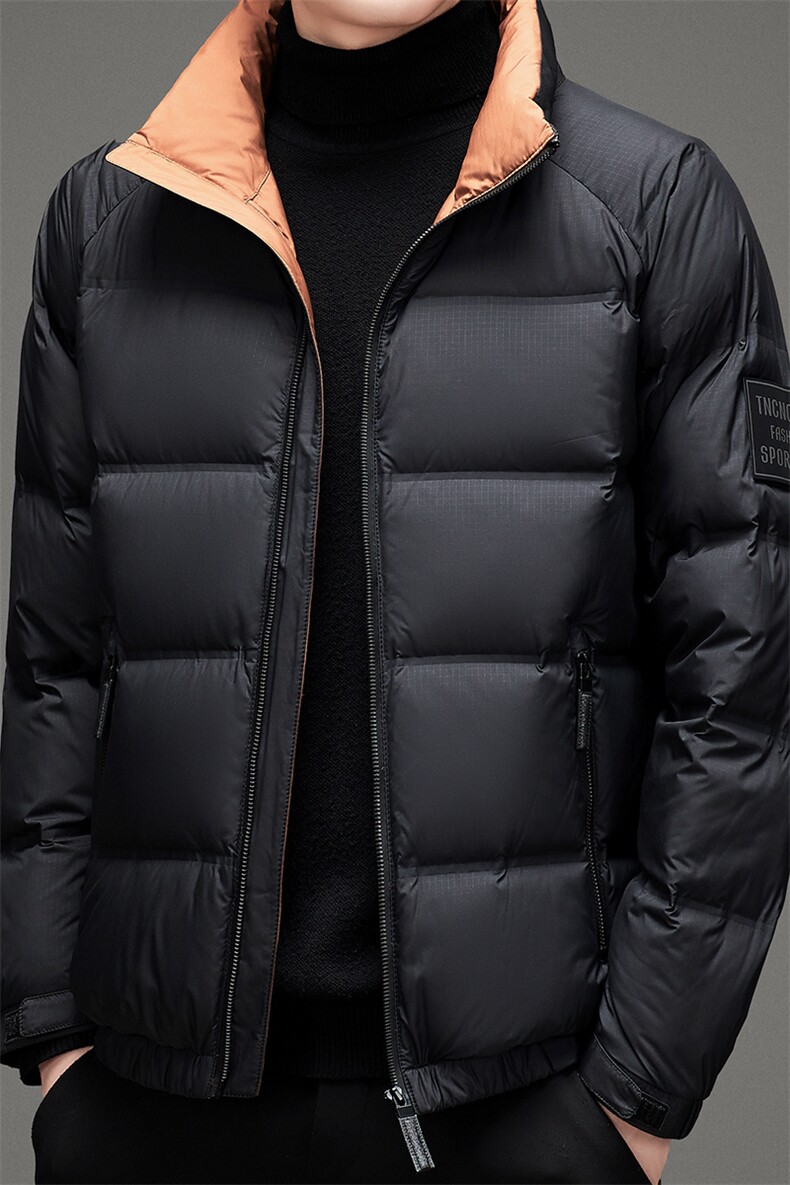 2023年冬季新款商务休闲羽绒服中青年男士立领外套MSNA88616-P245,男装羽绒服,电商B212（原钱塘6029）