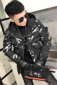 1冬季印花棉服社会精神小伙加厚帅气棉衣保暖外套C301B-MF06图片