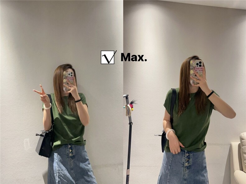 短袖t恤女款休闲时尚百搭洋气减龄显瘦上衣夏季图片