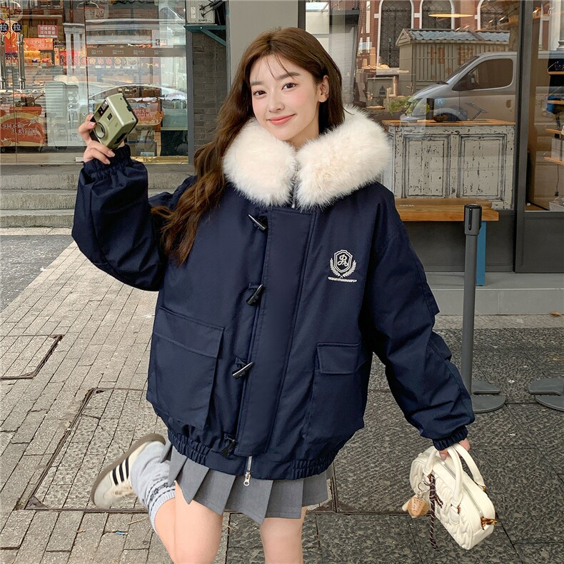 C972-P120工装棉服中长款情侣派克服大毛领,男装棉衣,星座911-2(原星座613-2）