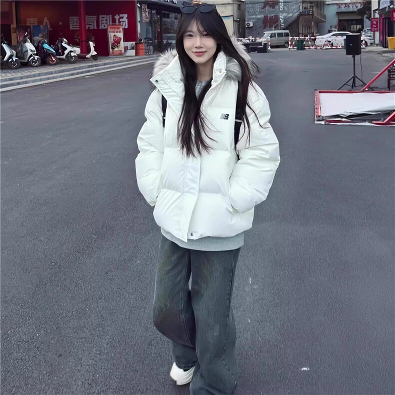 【高质量】可拆卸毛领羽绒棉服情侣美式加厚外套棉衣2568P108网图,男装棉衣,电商B245