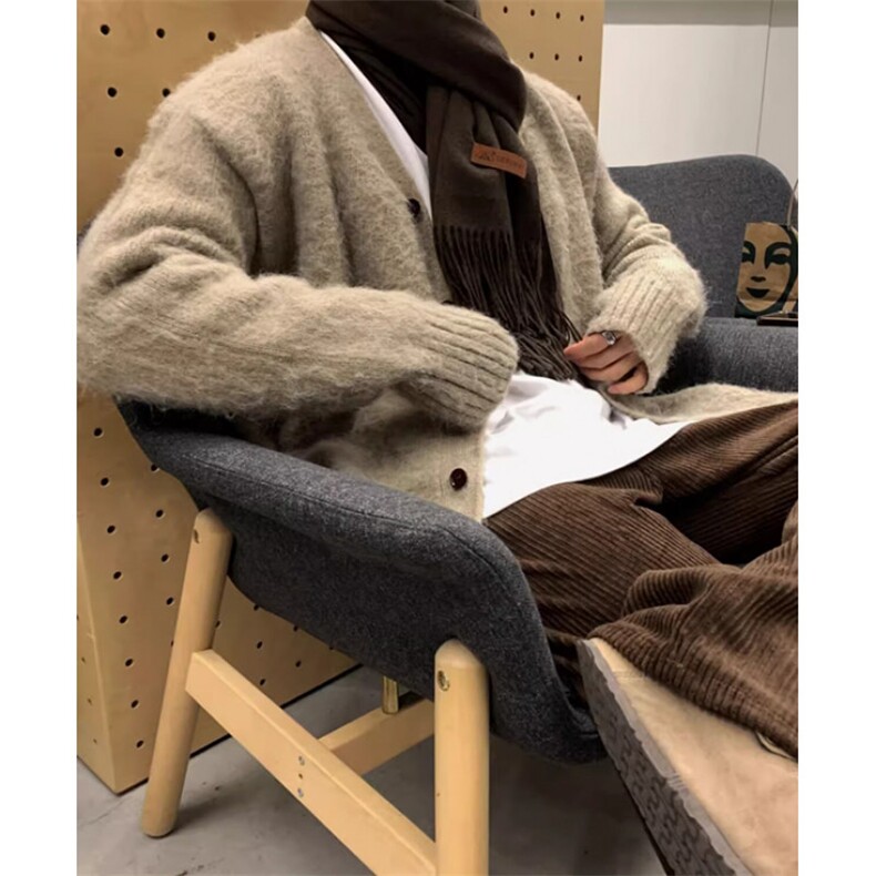 文艺貂毛开衫毛衣时尚气质慵懒百搭日系原宿简约ins流行MV13，男装针织衫/毛衣，星座1116A（原606A-3）