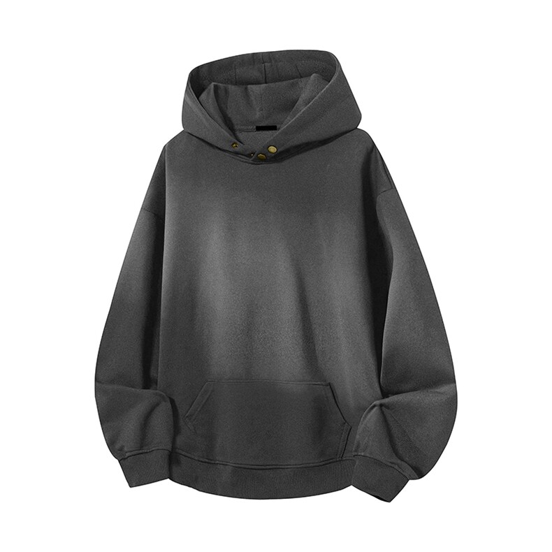 抖音得物高品质美式高街重磅曼巴棉古铜两粒扣连帽卫衣外套XS066，女装短外套，电商A486-1