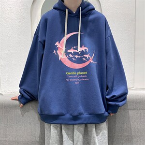 WY2209-P35 加绒款-P40 纯棉连帽卫衣男大码运动帽衫宽松薄外套男图片