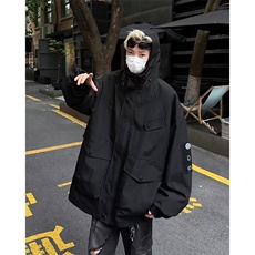 三合一冲锋衣外套男士春秋季潮牌痞帅气宽松休闲工装夹克登山服女，男装夹克，星座1013