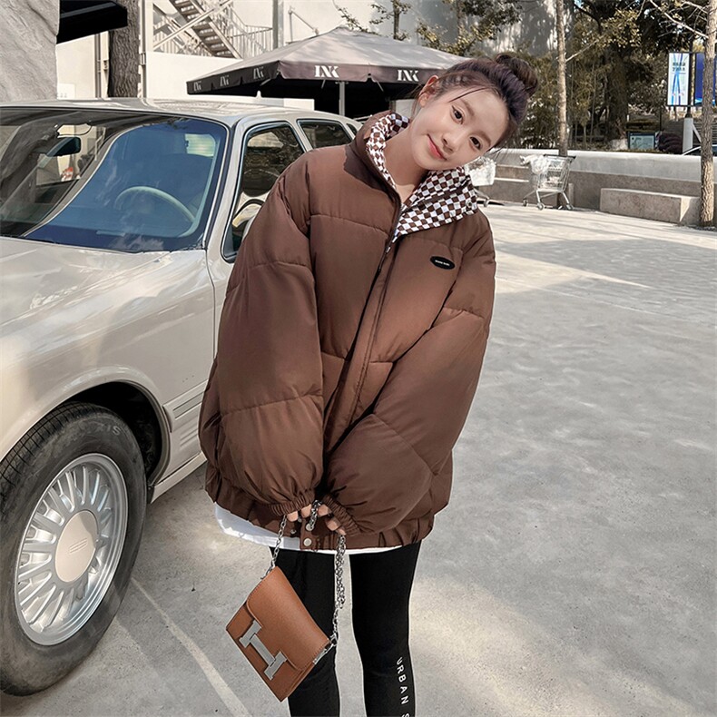 时尚短款立领棉服面包服格子内衬设计感棉衣C270-P95，男装棉衣，星座911-2(原星座613-2）