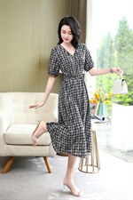 现货～新款连衣裙～气质款～L到4XL，女装连衣裙，欧雅思丹尔