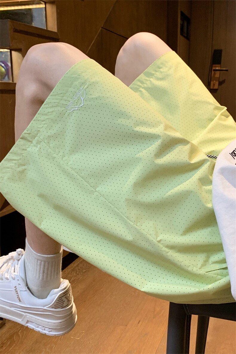 ！2025夏季新款男士激光冲孔短裤透气清爽五分裤DK256特P25,男装休闲裤,电商B220