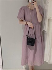 长款连衣裙，女装连衣裙，驿谷