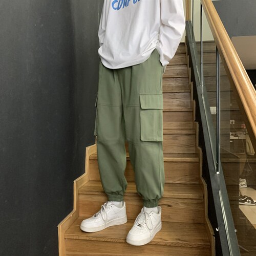 2021百搭休闲工装大口袋九分裤1289-特批：40，男装休闲裤，星座718-1
