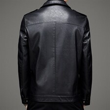 BAMJ-7009钱塘2020-2春秋新款时尚休闲中年男士商务夹克P127，男装皮衣，钱塘207-2