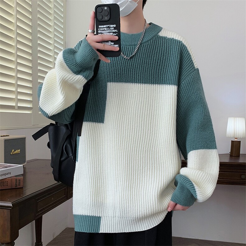【新品】2025秋冬男士时尚休闲百搭针织毛衣潮流-M5105-P45图片
