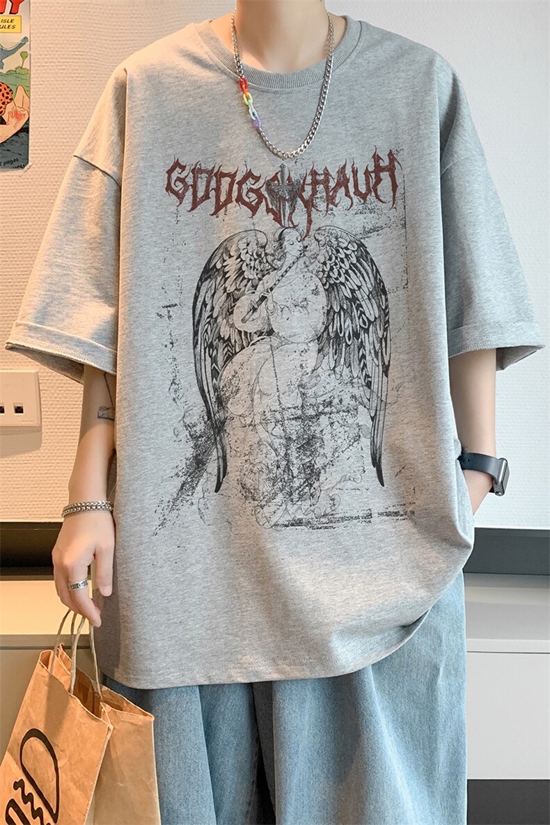 已注册/夏季内景ins韩版情侣短袖T恤男潮宽松大码打底DT00582/P25,男装T恤,电商B316
