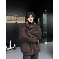 夹棉可拆卸夹克外套男士韩版潮流加厚2024冬季ins棉服W6267-P93，男装夹克，星座412-2