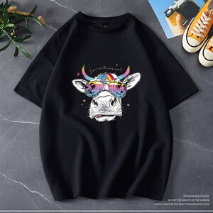 夏季新品青少年大码港风个性印花情侣男女圆领短袖T恤T616P30,男装T恤,电商B226