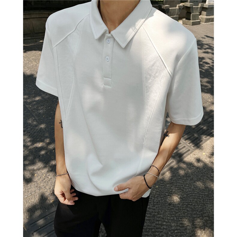 外景重磅POLO衫短袖翻领半袖上衣cleanfit正肩t恤衫H1093特P28,男装Polo衫,电商A341