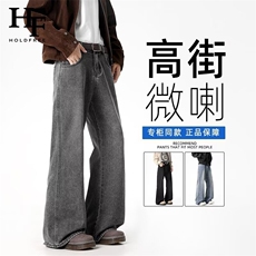 1506A/G2210/P42港风潮男夏季个性字母牛仔裤嘻哈ins潮高街潮流2，男装牛仔裤，星座1506A