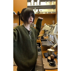 纽扣复古毛衣男女秋冬季新款提花织衫休闲上衣打底衫LM4666-P57，男装T恤，星座1008