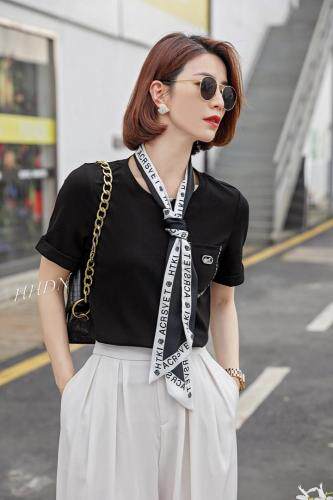 【现货】夏季新款韩版女装短袖T恤，女装T恤，红火丹妮