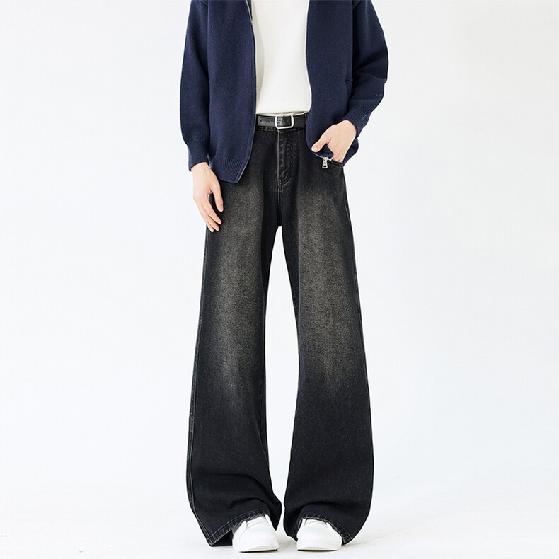 做旧复古微喇宽松牛仔裤K2514P48，男装牛仔裤，电商D325