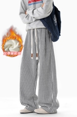 舒适银狐绒重磅480g雪尼尔鱼骨纹男休闲裤K24008J加绒特P40控78，男装卫衣，电商A001