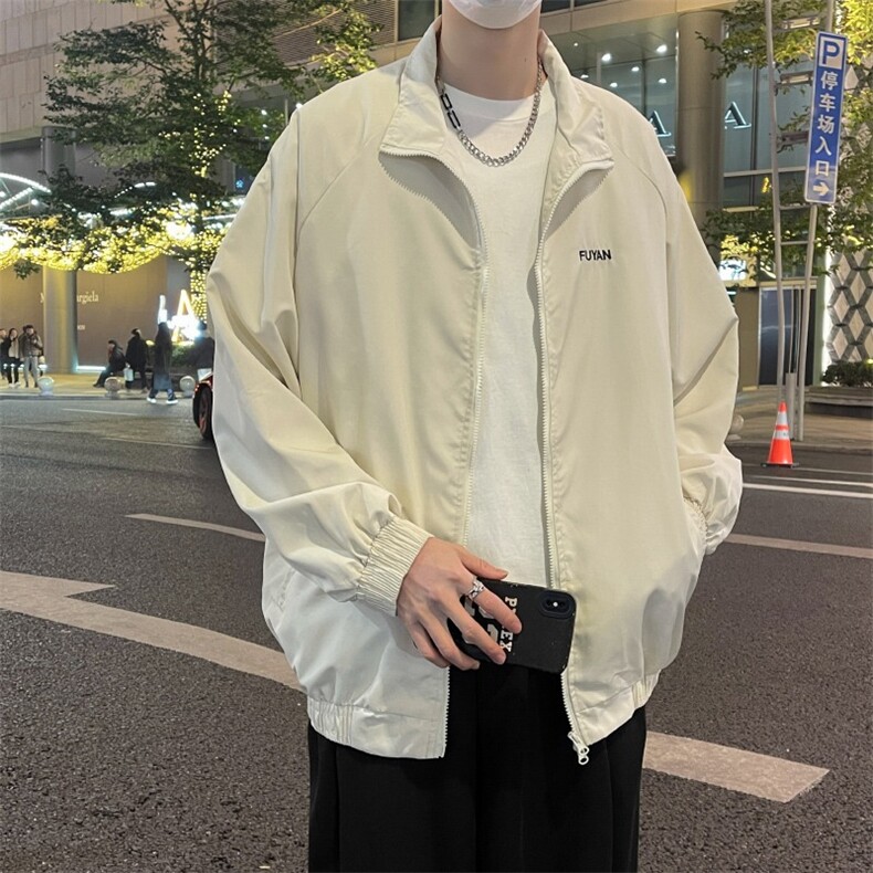 美式潮牌简约原宿风翻领夹克男休闲情侣百搭外套JK651,男装夹克,星座1116A-1（原606A）