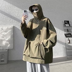 8XL-M特大码春季Cityboy宽松冲锋衣夹克男女上衣外套男JK1310P85，男装夹克，电商D206-1
